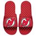 Men's ISlide Red New Jersey Devils Blown Up Logo Slide Sandals