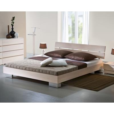 Hasena Wood-Line Massivholzbett Reca/Duo 100x200 cm Buche walnuss inox Image