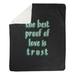 East Urban Home Love & Trust Quote Chalkboard Style Fleece Blanket Fleece/Microfiber in Black | 50 W in | Wayfair 62731E0BE68248088A054963E03D67ED