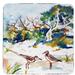 Highland Dunes Trees and Beach Coaster, Rubber in White | 0.1 H x 4 D in | Wayfair 031EC9D4AA38447DA3B87CB30C2F38D2