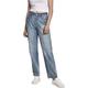 Urban Classics Damen Ladies High Waist Straight Jeans Hose, Blau (Mid Stone Wash 02292), W(Herstellergröße: 26/32)