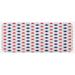 Blue 0.1 x 19 x 47 in Kitchen Mat - East Urban Home Big Red Dots Squares & Dashed Lines Geometric Tile Print Navy Red & White Kitchen Mat, | Wayfair