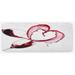 Pink 0.1" x 47" L X 19" W Kitchen Mat - East Urban Home Heart Shape w/ Spilling Red Wine In Glasses Romantic Valentines Day Concept Burgundy White Kitchen Mat 0.1 x 19.0 x 47.0 D | Wayfair