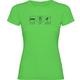 K KRUSKIS - T Shirt Tennis Sleep Eat and Smash Zurzarm Frau - XL, Pistazien