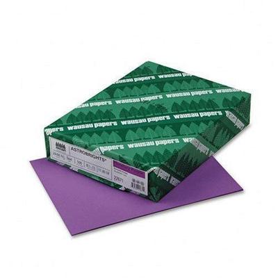 Wausau 8.5 x 11 in. AstroBright Color Laser/Inkjet Paper - Purple, 500 Sheets