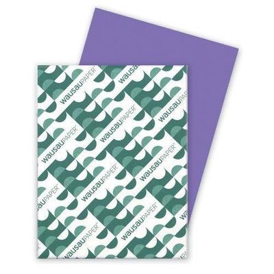 Wausau 8.5 x 11 in. Astrobright Colored Cardstock Paper - Planetary Purple, 250 Sheets