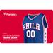 Philadelphia 76ers Fanatics eGift Card ($10 - $500)