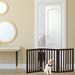 Petmaker 3-Panel Free Standing Pet Gate Wood (a more stylish option) in Brown | 23.75 H x 54.75 W x 0.75 D in | Wayfair M320420