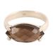 Sparkling Marquise,'4-Carat Smoky Quartz Single-Stone Ring from India'