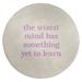 White 60 x 0.4 in Area Rug - East Urban Home Handwritten Learning Inspirational Quote Poly Chenille Rug | 60 W x 0.4 D in | Wayfair