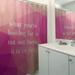 East Urban Home Faux Gemstone Self Confidence Inspirational Quote Single Shower Curtain Polyester in Pink | 74 H x 71 W in | Wayfair