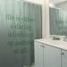 East Urban Home Handwritten Life Adventure Quote Single Shower Curtain Polyester in Green | 74 H x 71 W in | Wayfair