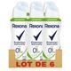 REXONA 0% komprimiertes Deodorant Damen Spray Naturschutz Pure 48h Set 6 x 100 ml