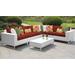 Miami 7 Piece Outdoor Wicker Patio Furniture Set 07g in Terracotta - TK Classics Miami-07G-Terracotta