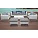 Miami 8 Piece Outdoor Wicker Patio Furniture Set 08a in Grey - TK Classics Miami-08A-Grey