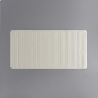 Rubbermaid® 1982729 Safti-Grip 36" x 18" White Rubber Shower Mat