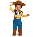 Disney Costumes | Nwt Woody Baby Costume | Color: Blue/Yellow | Size: 6-12 Months