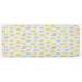 Yellow 0.1 x 19 W in Kitchen Mat - East Urban Home Happy Smiling Moon & Stars Morning & Night Rainbows Funny Clouds Baby Blue Yellow Pink Kitchen Mat Synthetics | Wayfair