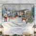 The Holiday Aisle® Santa's Hideaway by Parvez Taj - Wrapped Canvas Painting Print Metal in White | 32 H x 24 W x 1 D in | Wayfair