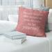 East Urban Home Stay Hungry Quote Linen Pillow Cover Linen in Red/White | 14 H x 14 W x 0.5 D in | Wayfair 3873EED1DE844652A49A8E5FC1EDBBED