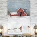 The Holiday Aisle® Christmas on the Farm II - Wrapped Canvas Print on Canvas Canvas, Solid Wood in Gray | 12 H x 8 W x 1 D in | Wayfair