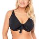 VIVISENCE Bikini BH Dame Bademode Bikinioberteil Musterlos Setteil EU 3202, Schwarz,75F