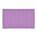 White 36 x 0.4 in Area Rug - East Urban Home Hand Drawn Triangles Light Purple/Purple Area Rug Chenille | 36 W x 0.4 D in | Wayfair