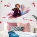 Room Mates Frozen II Elsa & Anna Peel & Stick Giant Wall Decal Vinyl in Blue/Indigo/Pink | 34.64 H x 17.6 W in | Wayfair RMK4076GM