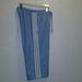 Adidas Pants & Jumpsuits | Adidas Capri Nylon Track Pants | Color: Blue/White | Size: L