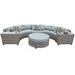 Florence 6 Piece Outdoor Wicker Patio Furniture Set 06c in Spa - TK Classics Florence-06C-Spa