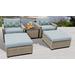 Monterey 5 Piece Outdoor Wicker Patio Furniture Set 05a in Spa - TK Classics Monterey-05A-Spa