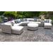 Florence 11 Piece Outdoor Wicker Patio Furniture Set 11c in Sail White - TK Classics Florence-11C-White