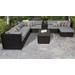 Venice 10 Piece Outdoor Wicker Patio Furniture Set 10b in Grey - TK Classics Venice-10B-Grey