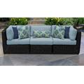 Venice 3 Piece Outdoor Wicker Patio Furniture Set 03c in Spa - TK Classics Venice-03C-Spa