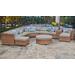 Laguna 11 Piece Outdoor Wicker Patio Furniture Set 11c in Beige - TK Classics Laguna-11C-Beige