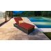 Barbados Chaise Outdoor Wicker Patio Furniture in Terracotta - TK Classics Barbados-1X-Terracotta