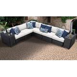 Venice 8 Piece Outdoor Wicker Patio Furniture Set 08a in Sail White - TK Classics Venice-08A-White