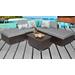 Belle 6 Piece Outdoor Wicker Patio Furniture Set 06c in Grey - TK Classics Belle-06C-Grey