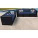 Venice 5 Piece Outdoor Wicker Patio Furniture Set 05b in Navy - TK Classics Venice-05B-Navy