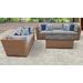 Laguna 6 Piece Outdoor Wicker Patio Furniture Set 06p in Grey - TK Classics Laguna-06P-Grey