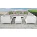 Miami 9 Piece Outdoor Wicker Patio Furniture Set 09a in Beige - TK Classics Miami-09A-Beige