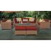 Laguna 8 Piece Outdoor Wicker Patio Furniture Set 08c in Terracotta - TK Classics Laguna-08C-Terracotta