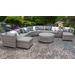 Florence 11 Piece Outdoor Wicker Patio Furniture Set 11c in Grey - TK Classics Florence-11C-Grey