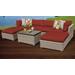 Monterey 7 Piece Outdoor Wicker Patio Furniture Set 07b in Terracotta - TK Classics Monterey-07B-Terracotta