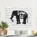 East Urban Home Microfiber Amy Brinkman Tapestry in Black/Gray | 60 H x 51 W in | Wayfair 554A39D72FC44E8AB023454BC388B28E