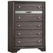 Mercer41 Nita Wooden 6 Drawer Chest in Brown/Gray | 51.38 H x 34.25 W x 16.63 D in | Wayfair 84595956072F423DA14D2D2D74DFF9F0