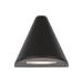 WAC Triangle 3 1/2" Wide Black LED Deck Light
