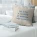 East Urban Home Handwritten Try To Be A Rainbow Quote Linen Pillow Cover Linen in Blue | 26 H x 26 W x 0.5 D in | Wayfair