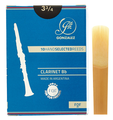 Gonzalez Bb Clarinet Reed FOF Cut 3,75