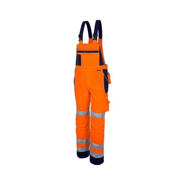 Qualitex Latzhose »pro Warnschutz mg 245« Größe 52 orange